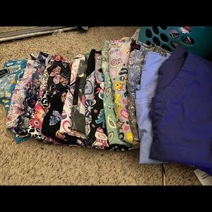 Medical scrub tops